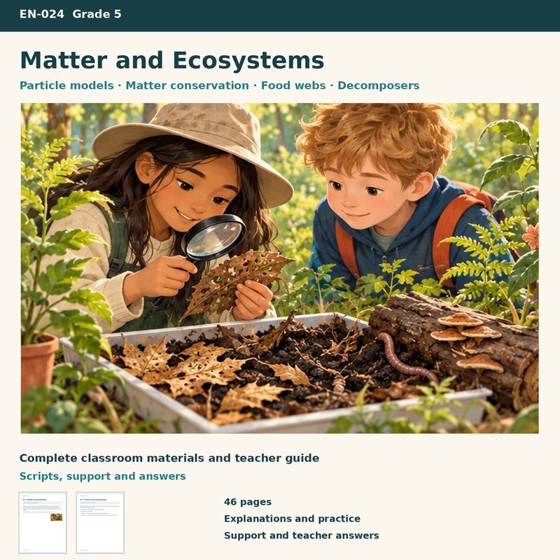 Matter and Ecosystems – cover