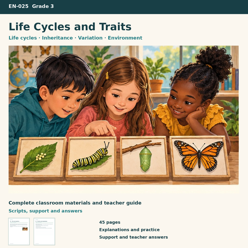 Life Cycles and Inherited Traits – cover