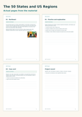 US Regions and State Geography – preview pages