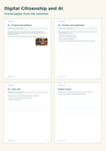Digital Citizenship and AI – preview pages