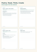 Poetry: Read, Think, Create – preview pages