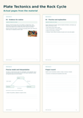 Plate Tectonics and the Rock Cycle | 8 Lessons, Case Cards & a Project | Grades 6–8