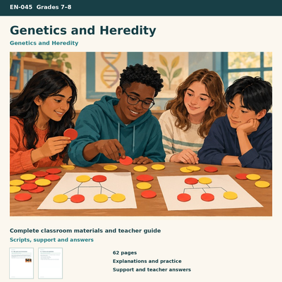 Genetics and Heredity | 8 Lessons, 8 Inheritance Models & a Project | Grades 7–8