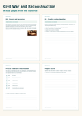 Civil War and Reconstruction | 8 Lessons, 6 Document Workshops & a DBQ | Grade 8