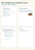 Bill of Rights and Landmark Cases | 8 Lessons, 10 Case Cards & a Fictional Hearing | Grades 7–8