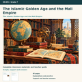 The Islamic Golden Age and the Mali Empire | 8 Lessons, 8 Case Cards & a Project | Grade 7