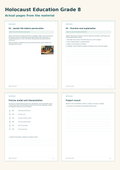 Holocaust Education Grade 8 | 8 Lessons, 10 Document Studies & 2 Biographical Studies | Grade 8