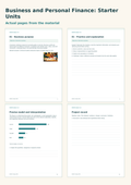 Business and Personal Finance: Starter Units | 8 Lessons, 12 Business Cases & Assessment | Grades 9–12