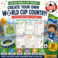 FREE Soccer World Cup Project Booklet – Create Your Own World Cup Country (Grades 2–4)