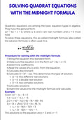 Algebra – Quadratic Equations and Complex Solutions | Advanced Problem Solving Workbook | GRADE 8–11