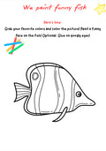 Funny Fish Art – Printable SEL Drawing Activity for Grades K–4