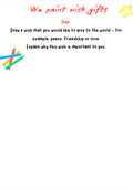 Wish Gifts Art Project – Printable Worksheet for Primary Grades