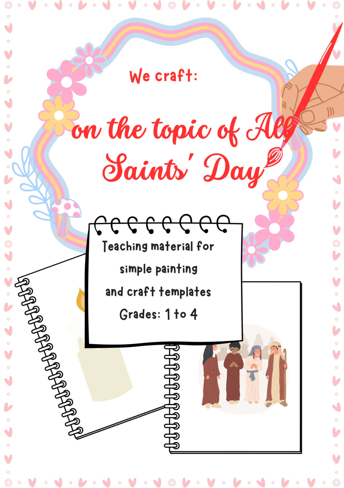 All Saints’ Day Craft – SEL and Art Worksheet for Elementary Grades ...