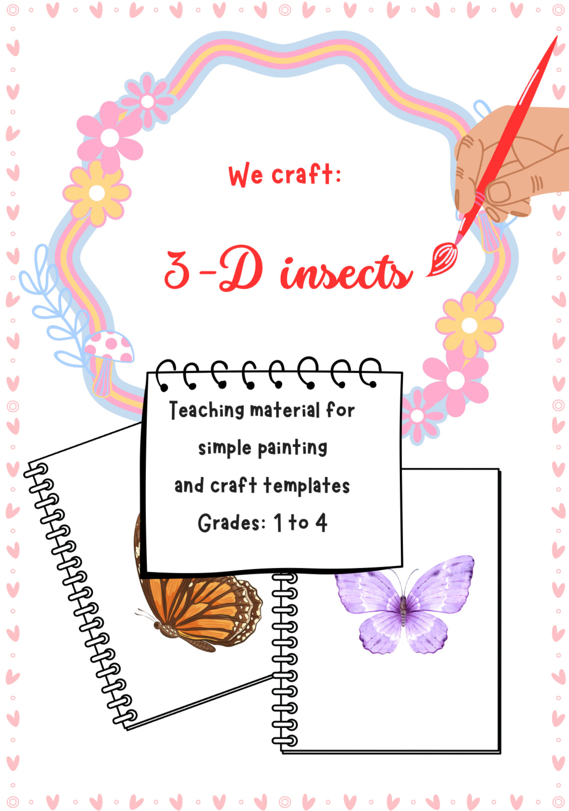 3D Insects Art Project – Printable Worksheet & Classroom Guide