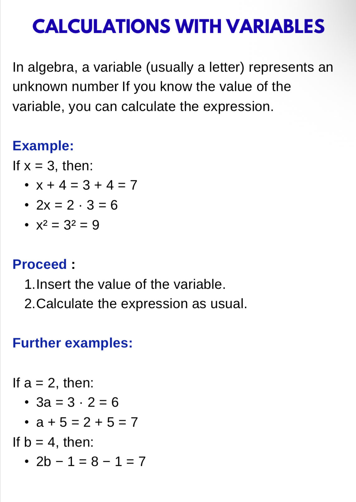 Algebra Basics – Daily Warm-up Exercises for Expressions & Variables | Math Starter Resource | GRADE 5–9
