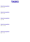 Algebra – Equations and Inequalities | Foundations Workbook for Problem Solving | GRADE 5–9