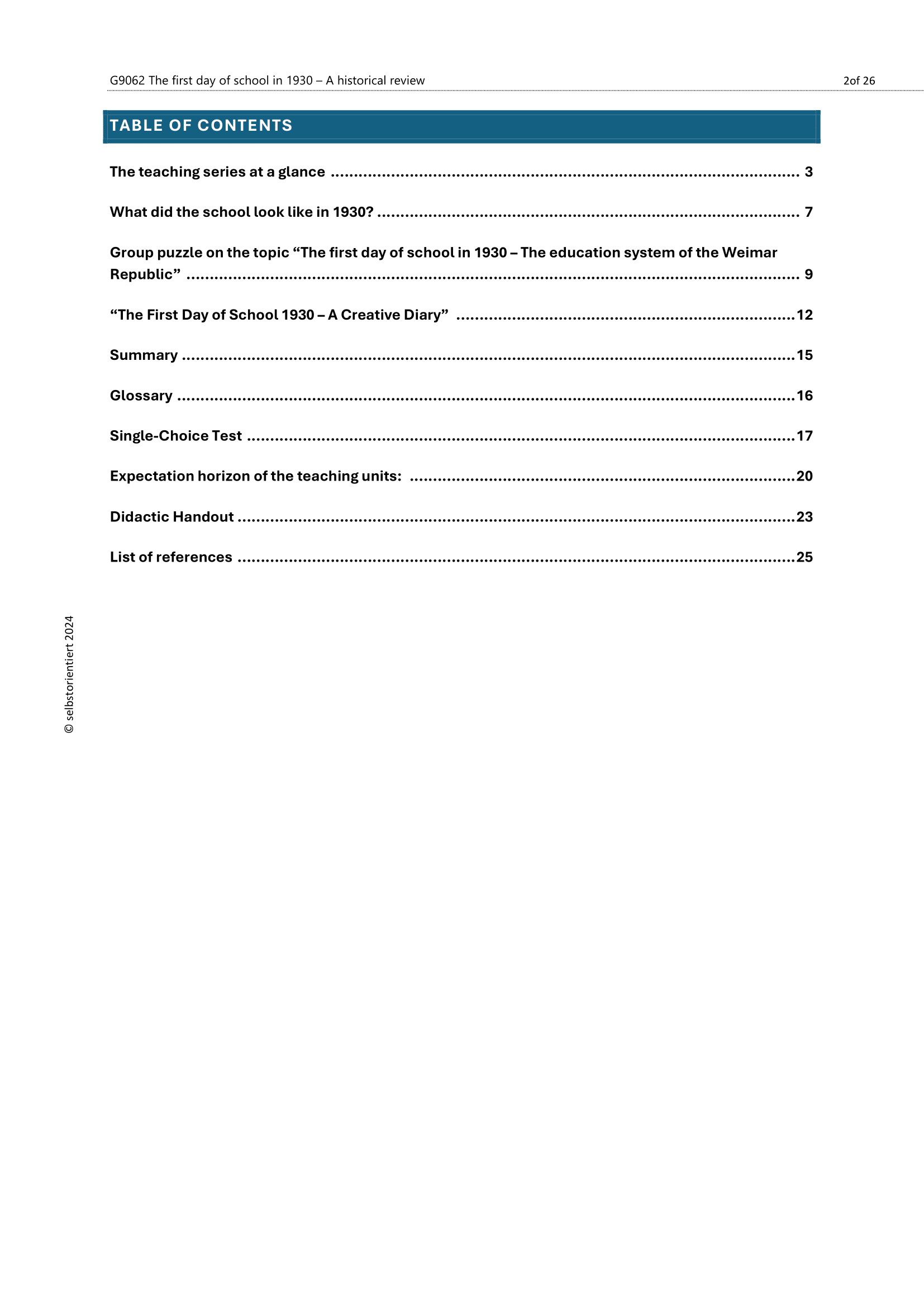 What Was School Like In 1930? - WORKBOOK | Grade 7 - 9