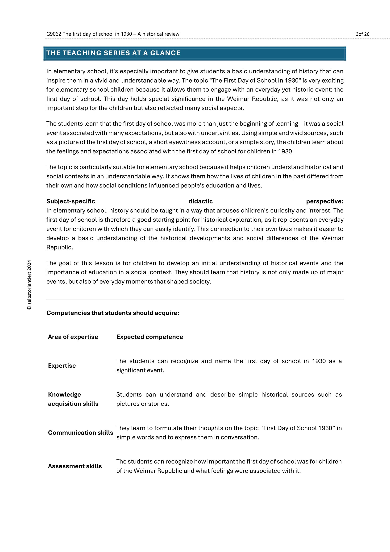 Weimar Republic era in Germany - History in Elementary School Workbook