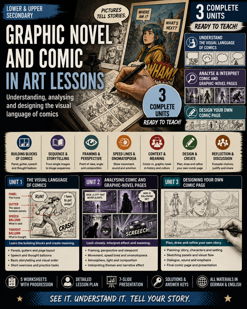 Graphic Novel and Comic in Art Lessons