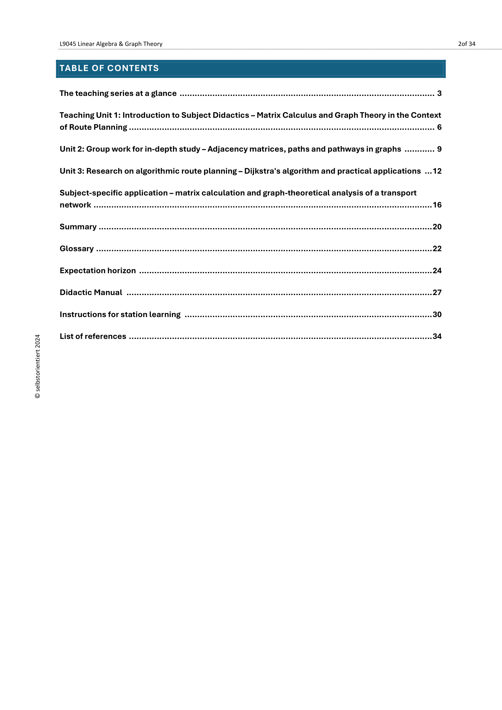 Matrix Math & Route Planning – Lesson Plans for High School