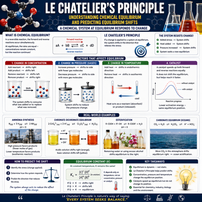 Le Chatelier's Principle – Understanding and Predicting Chemical Equilibrium