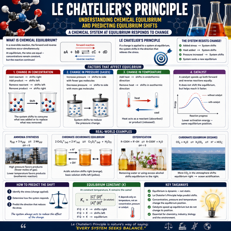 Le Chatelier's Principle High School Chemistry Chemical Equilibrium AP Chemistry STEM Classroom Resource
