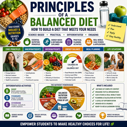 Principles of a Balanced Diet - High School Unit