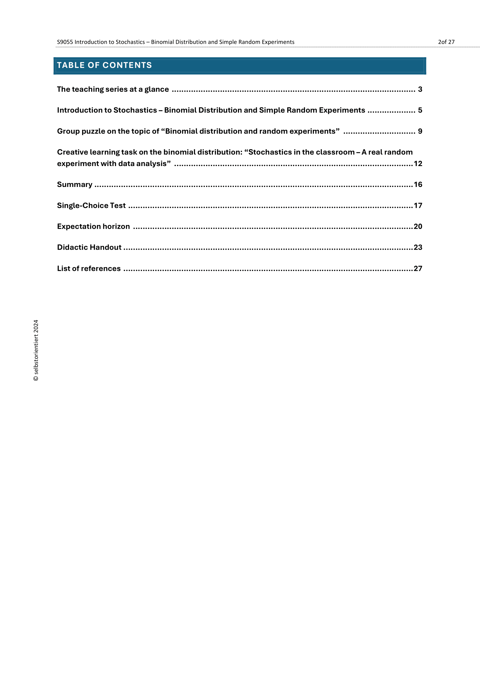 Binomial Distribution & Probability Experiments – Grades 7-10