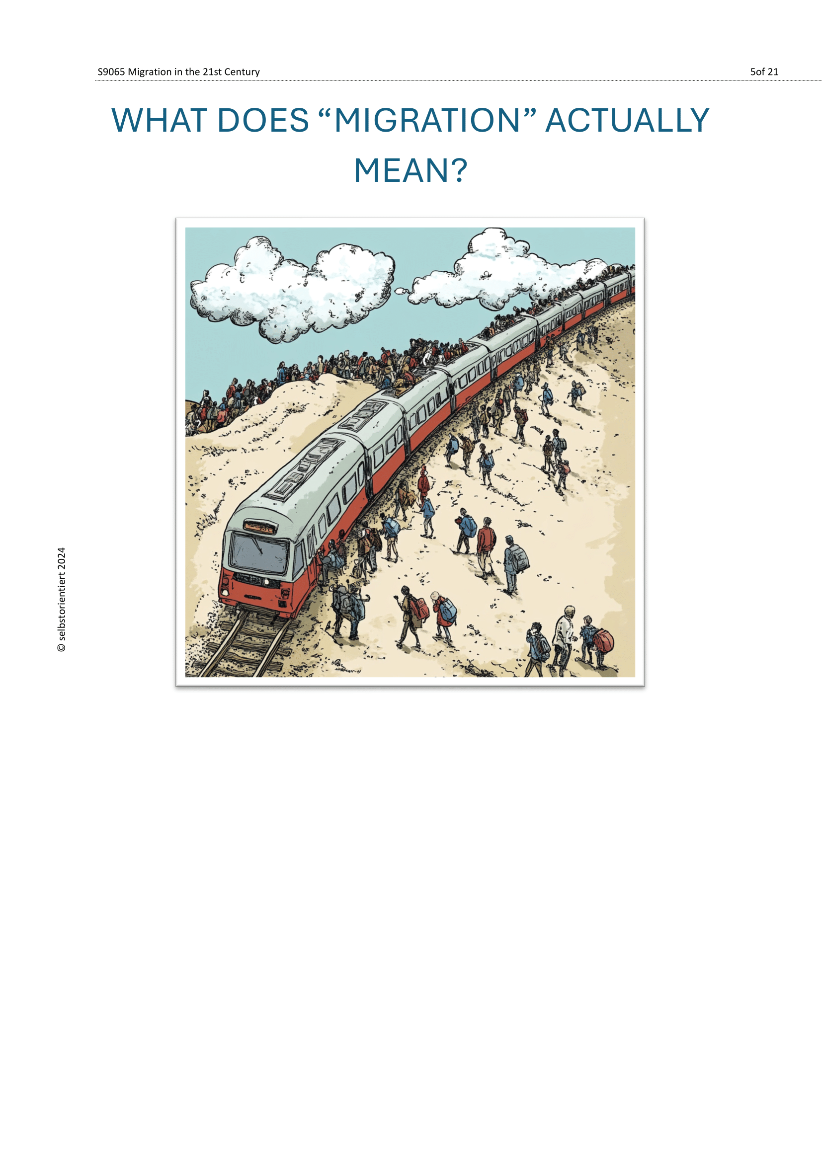 Migration in the 21st Century – History Unit for Grades 7–9