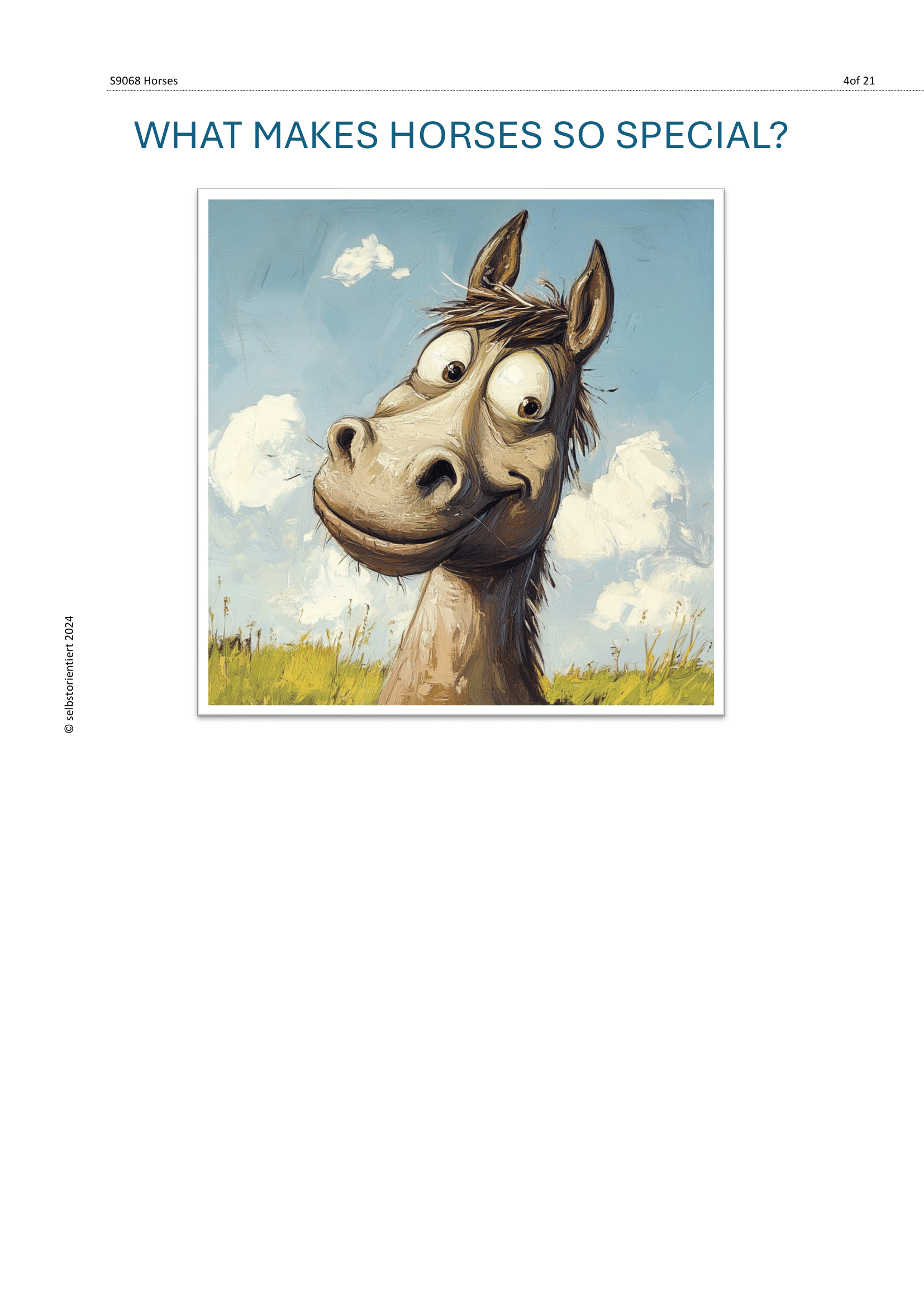 Understanding Horses – Cross-Curricular Teaching Material (Grades 5–9)