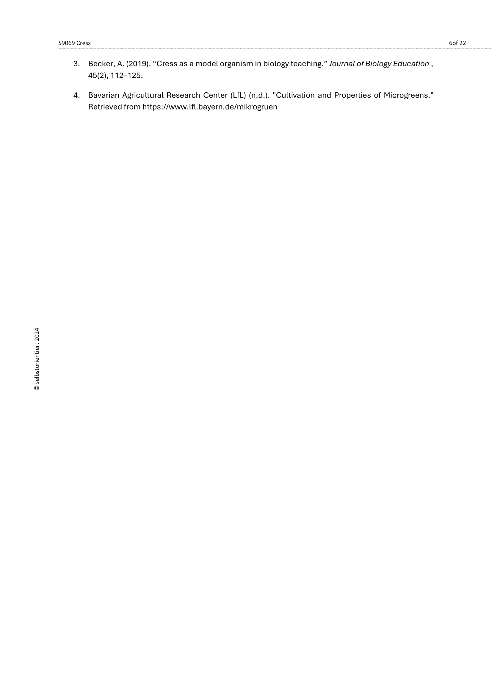 Cress in the Classroom – Biology Kit with Experiments (Grades 5–7)