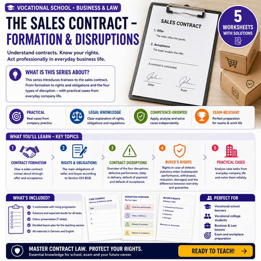 The Sales Contract - Formation and Disruptions