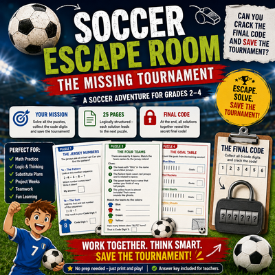 Soccer Escape Room – The Missing Tournament