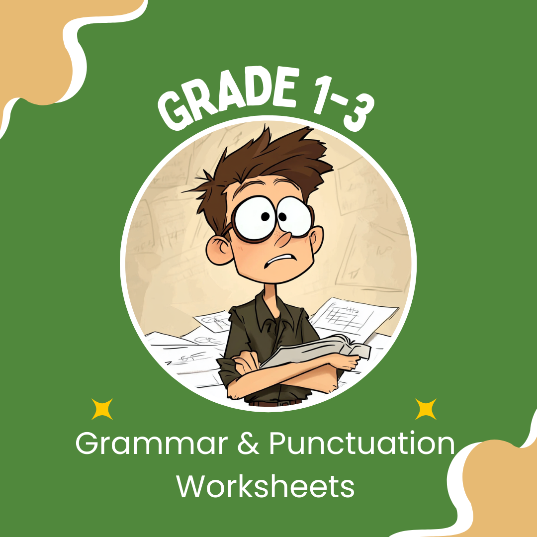 Grammar & Punctuation Practice – English for Grades 1–3