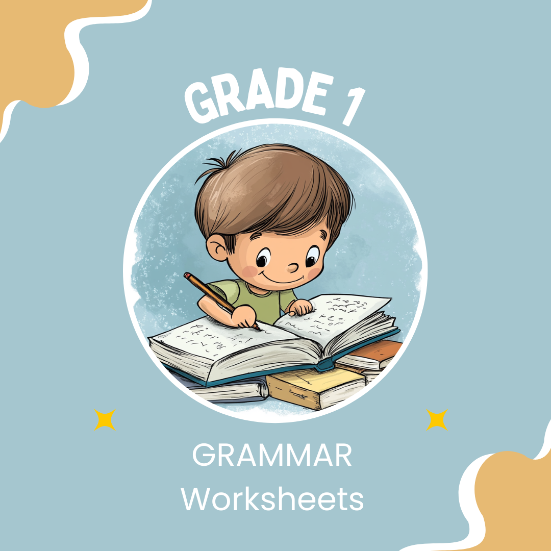 English Grammar Grade 1 – Sentences, Nouns, Verbs & Punctuation