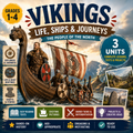 Vikings: Life, Ships & Journeys Unit – Worksheets, Projects & Slides (Grades 1–4)