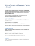 Grade 3 Creative Writing – Structured Prompts & Story Starters