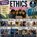 XXL Ethics Bundle: Values, Responsibility & Society | 10 Complete Units · 30 Lessons | Grades 7–10
